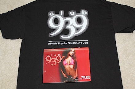 Club 939 Calendar and Shirt 2010