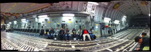 Inside a C-17 Globemaster cargo plane Inside a C-17 Globemaster cargo plane
