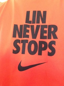 Lin never stops