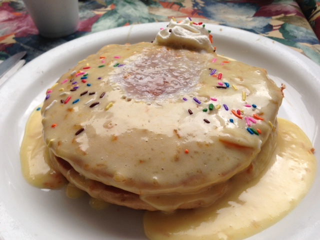 Peanut butter crunch pancakes