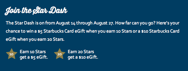 Star Dash, Aug 14-27, 2013