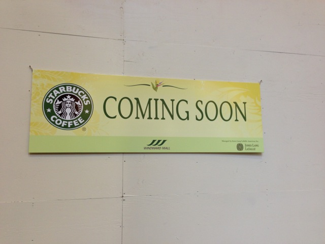 Starbucks coming soon