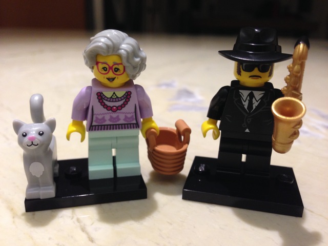 LEGO Grandma and Saxophone Player