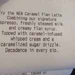 What is a Caramel Flan Latte?