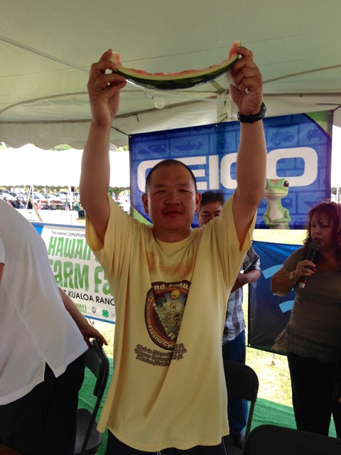 Farm Fair Watermelon Eating Champ 2009 & 2014