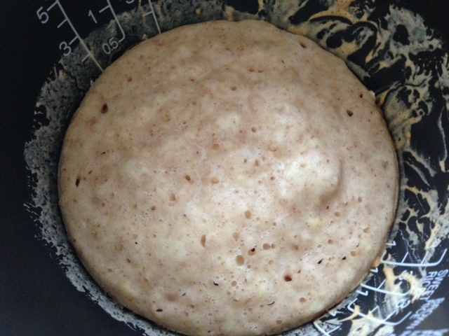 Pancake in a rice cooker (had to cook it twice)