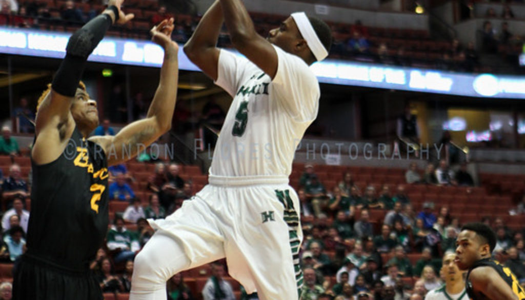 The University of Hawaii men's basketball team defeats Long Beach State and captures