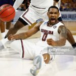in the second half during the first round of the 2017 NCAA Men's Basketball Tournament at Bon Secours Wellness Arena on March 17, 2017 in Greenville, South Carolina.
