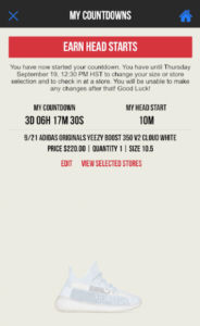 footlocker reservation